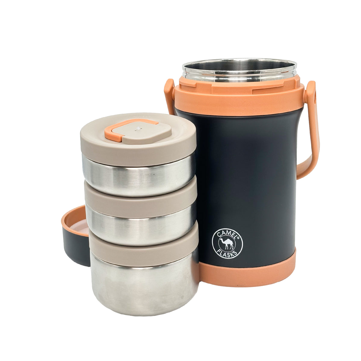 Stainless Steel Vacuum Tiffin 2.2 Liters- 3 Inner Containers