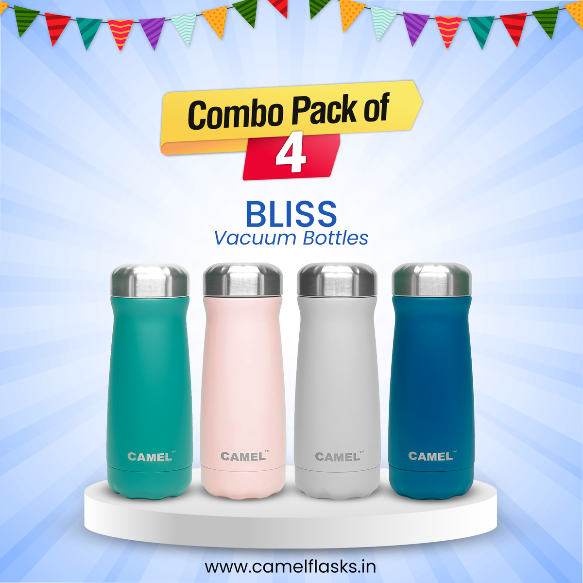 Bliss Vacuum Bottle (Set of 4)