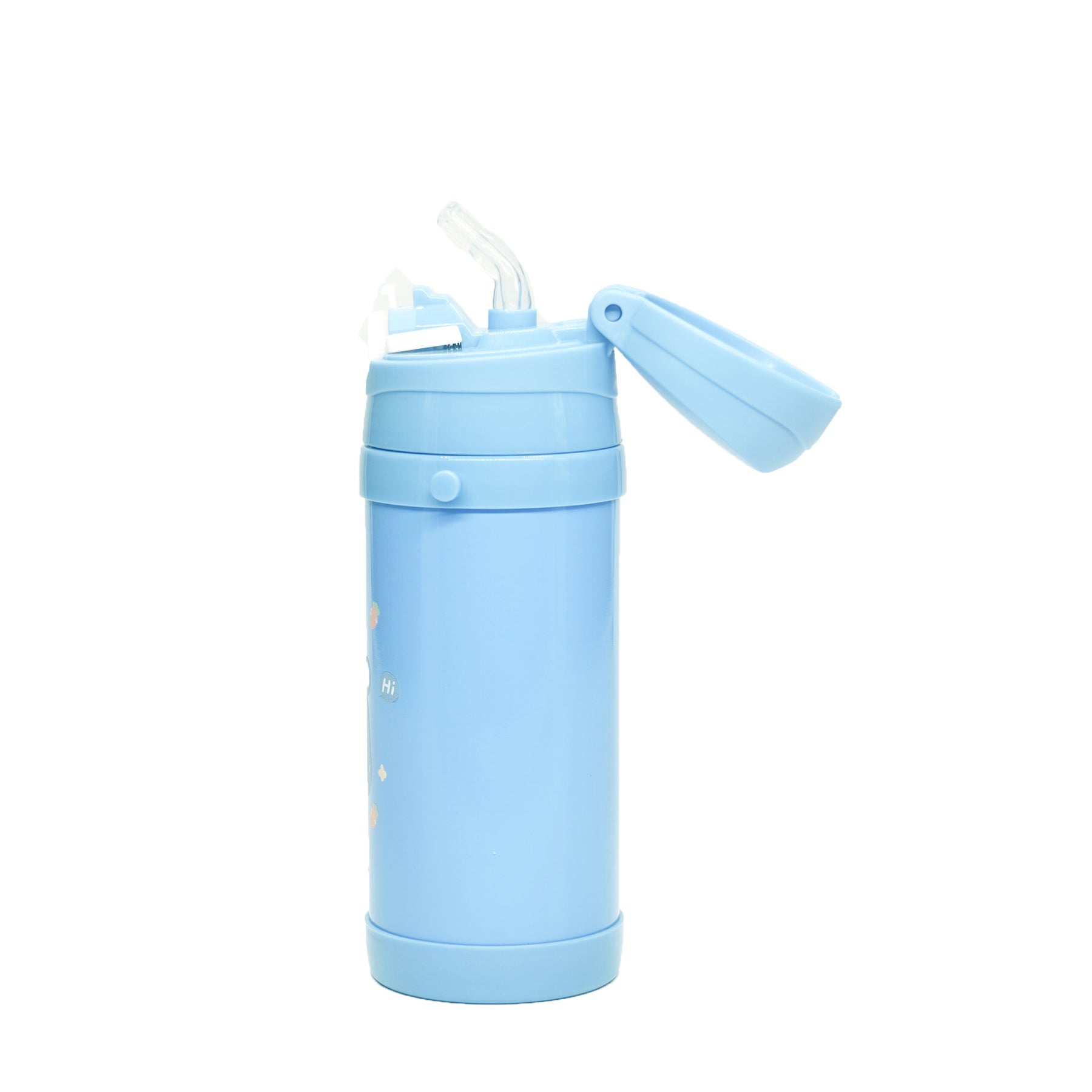 FUNSIP 420ML VACUUM STAINLESS STEEL BOTTLE BLUE with carry strap
