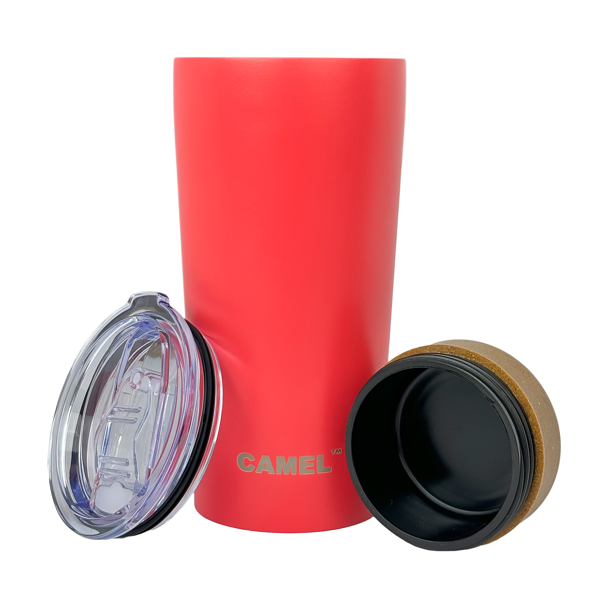 CAMEL 2 IN 1 VACUUM TRAVEL TUMBLER 500ML RED