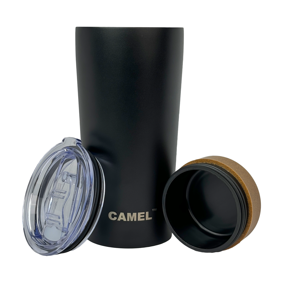 CAMEL 2 IN 1 VACUUM TRAVEL TUMBLER 500ML BLACK