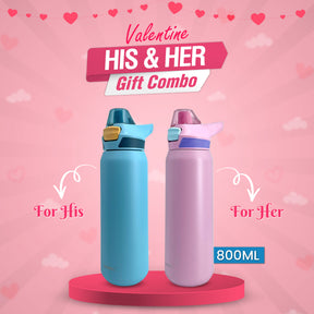 Sportflow Vacuum Bottle (Valentine His & Her Combo)