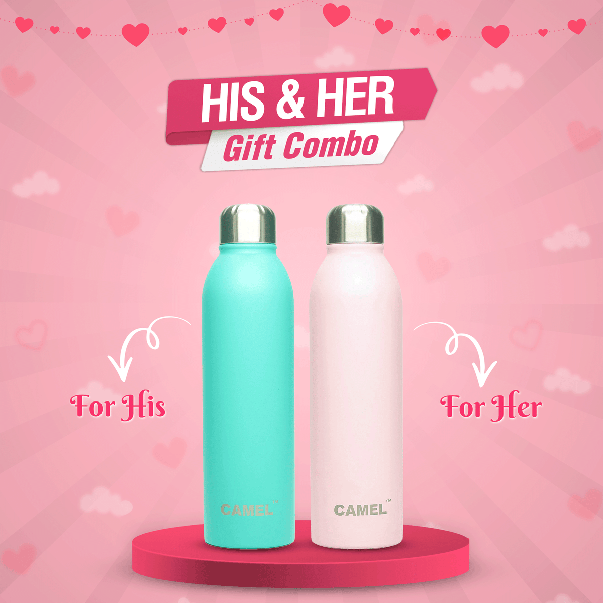 Aura Vacuum Bottle (Couple Gift)