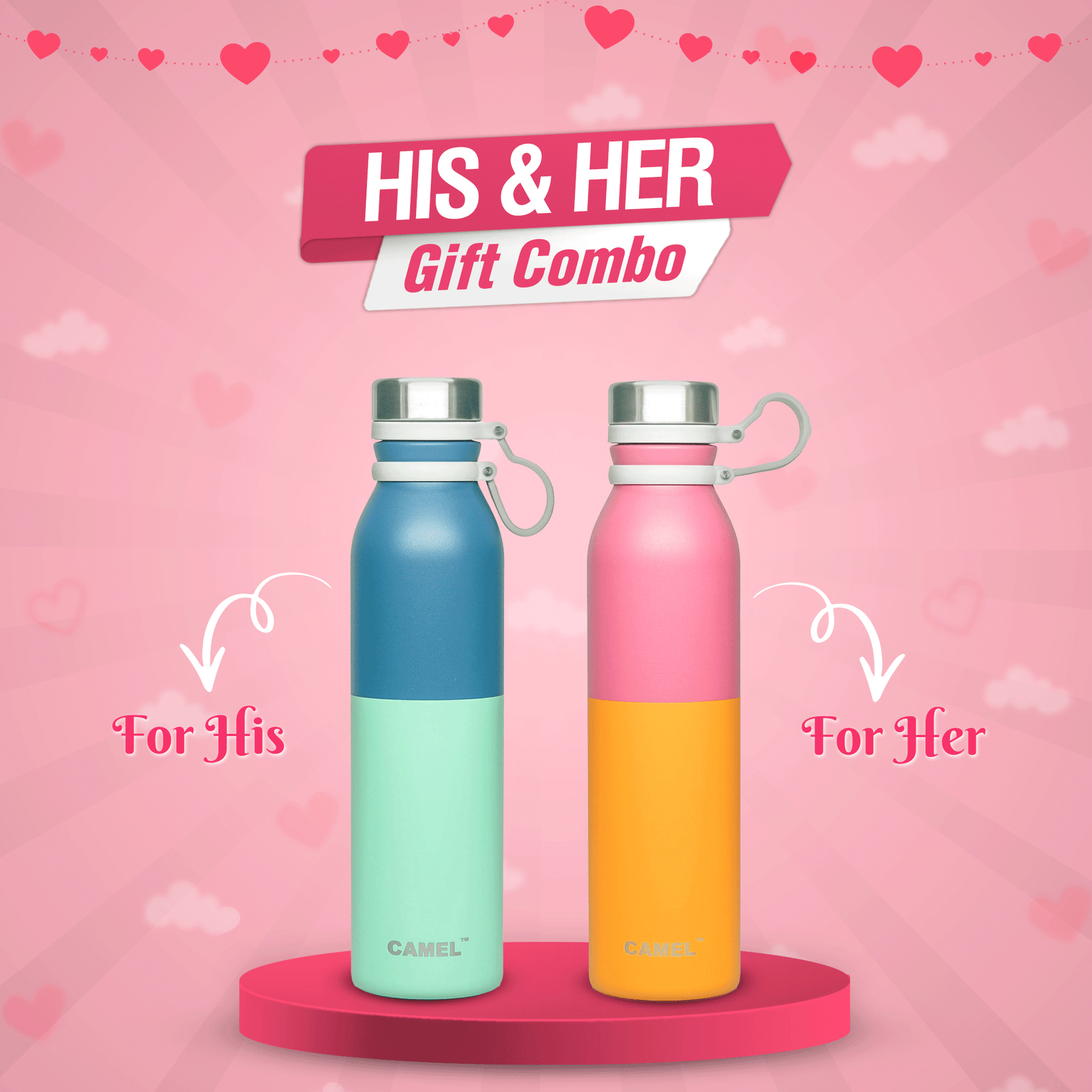 Niyara Vacuum Bottle (Couple Gift)