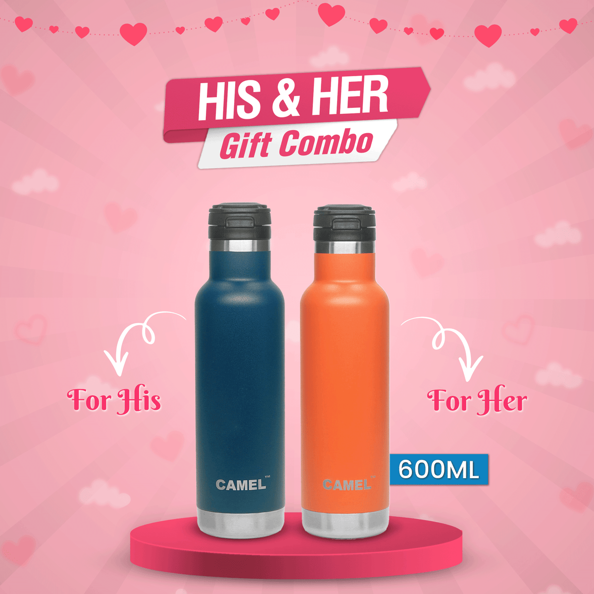 Go Vacuum Bottle (Couple Gift)