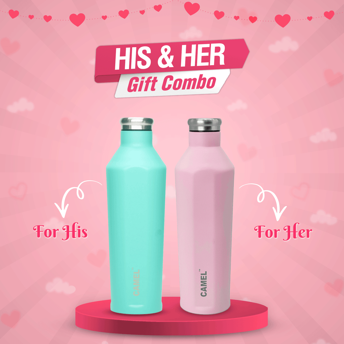 Oasis Vacuum Bottle (Couple Gift)