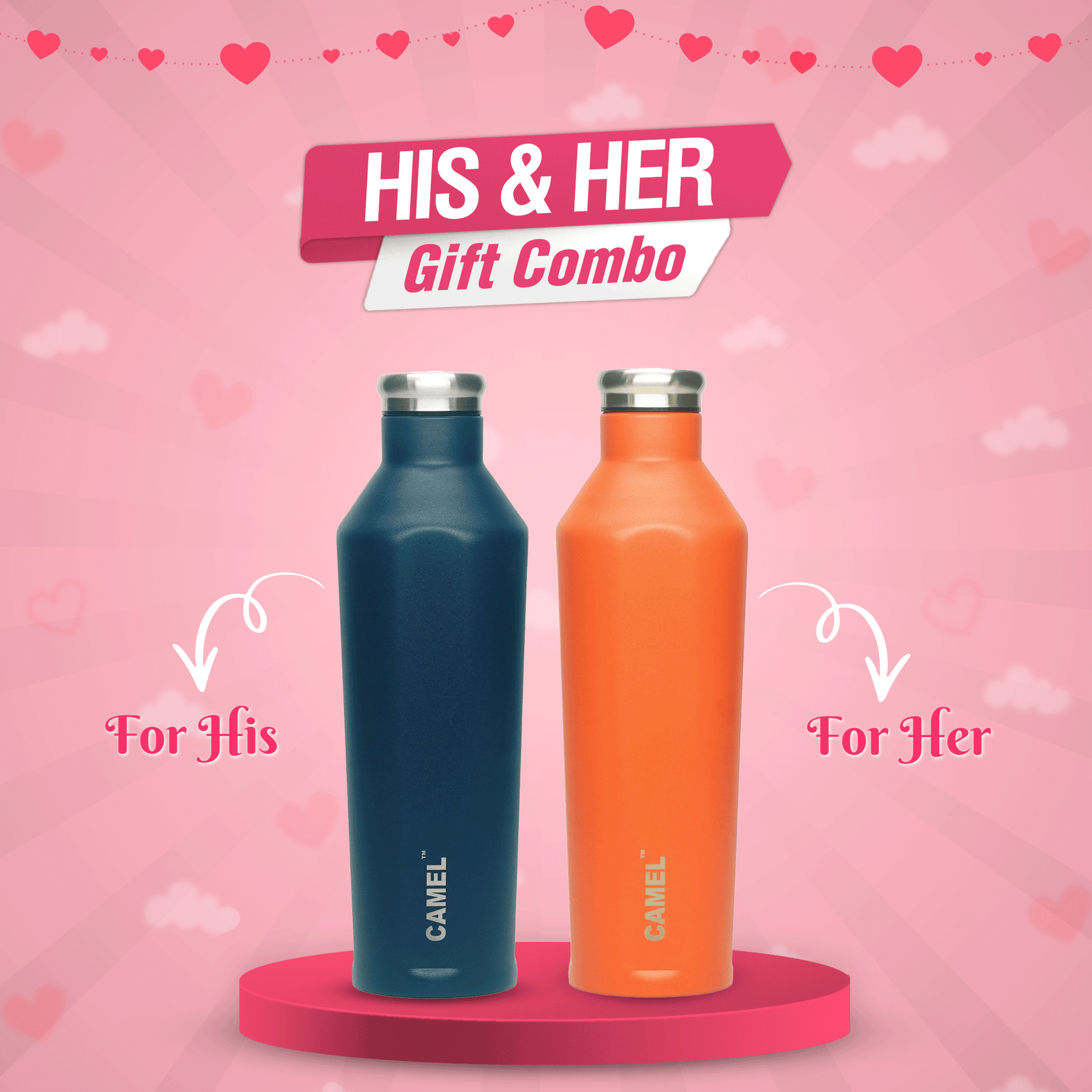 Oasis Vacuum Bottle (Couple Gift)