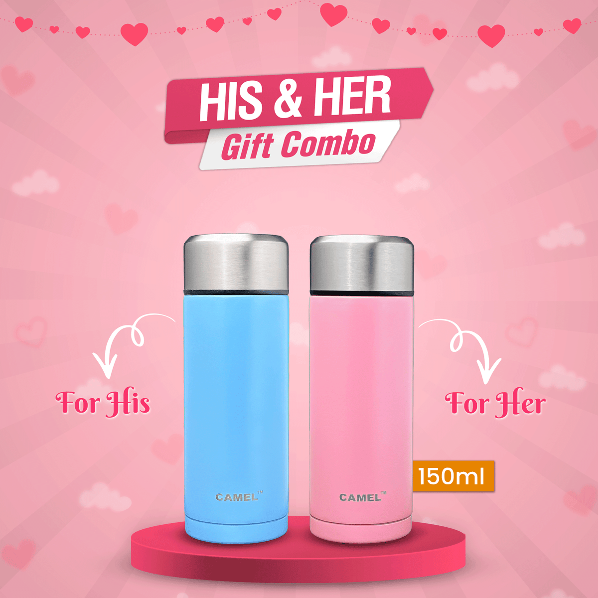 MINI 150 Vacuum Flask (Couple Gift)