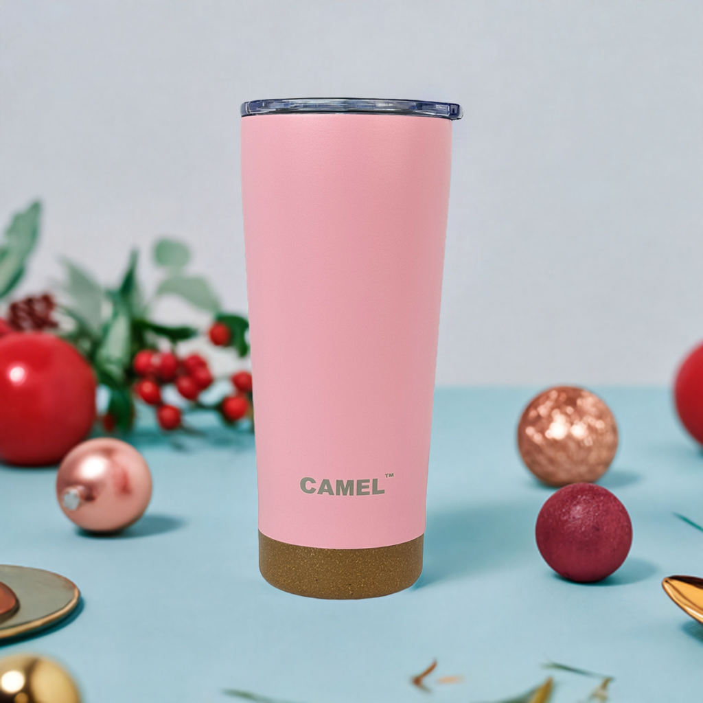 2 IN 1 TRAVEL TUMBLER - PINK