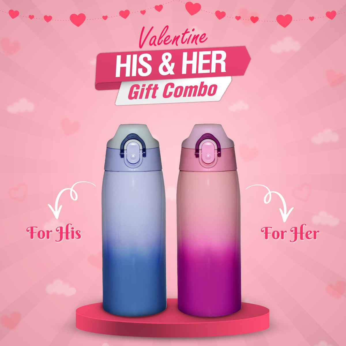 Titan Vacuum Bottle (Valentine His & Her Combo)